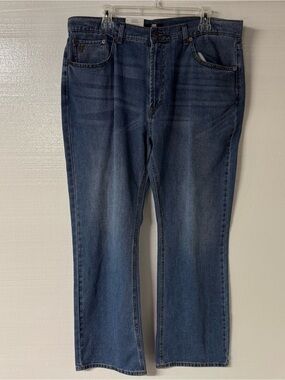 Frye Jeans Men Size 38X30 Medium Faded Wash Denim Slim Bootcut 100% Cotton